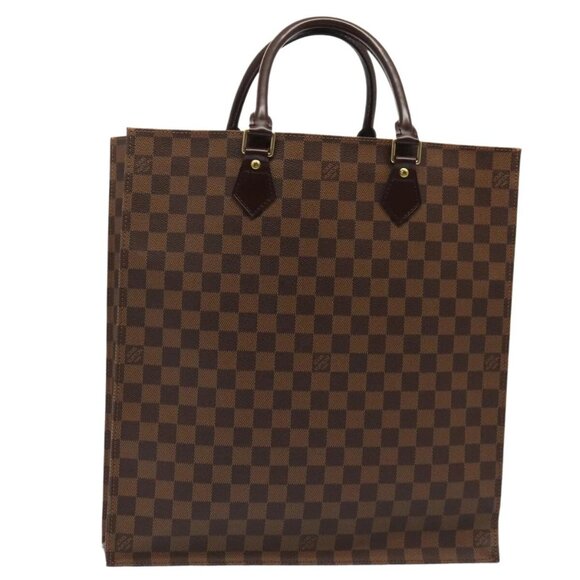 LOUIS VUITTON Damier Ebene Sac Plat Hand Bag N51140 LV Auth 88919AV - Picture 1 of 16